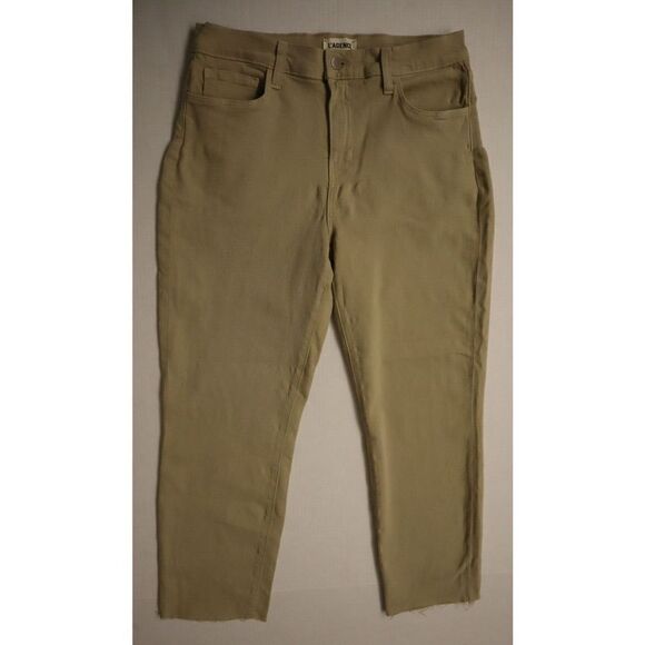 L'agence Women's Sz 29 Limestone Sada High-Rise Crop Slim Straight Jeans $255 - Picture 1 of 9